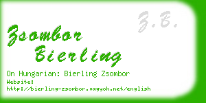 zsombor bierling business card